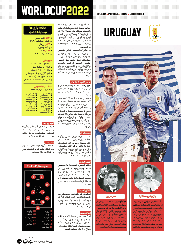 روزنامه ایران ورزشی - ویژه نامه جام جهانی ۲۰۲۲ - ۲۶ آبان ۱۴۰۱ - صفحه ۹۵