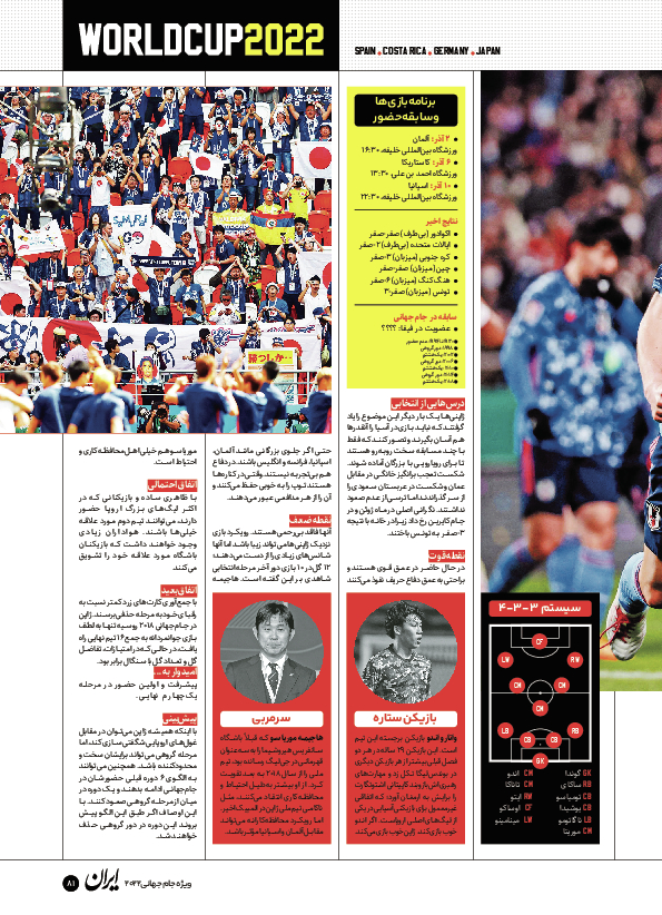 روزنامه ایران ورزشی - ویژه نامه جام جهانی ۲۰۲۲ - ۲۶ آبان ۱۴۰۱ - صفحه ۸۱